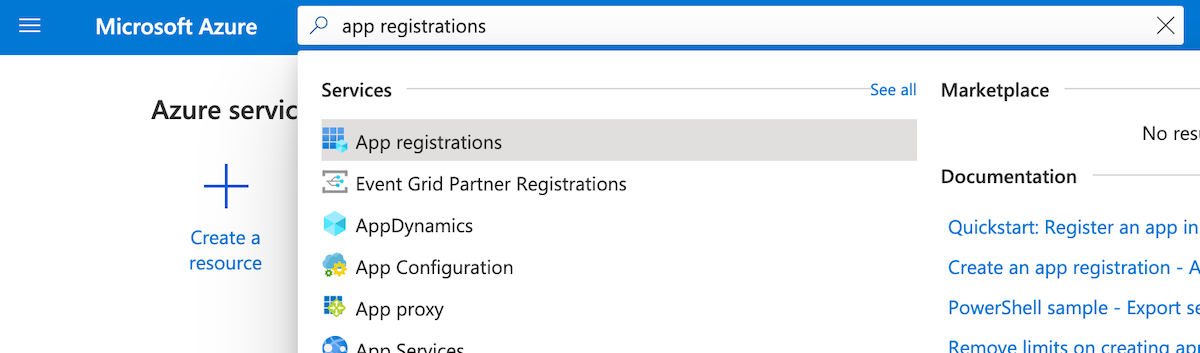 App registration